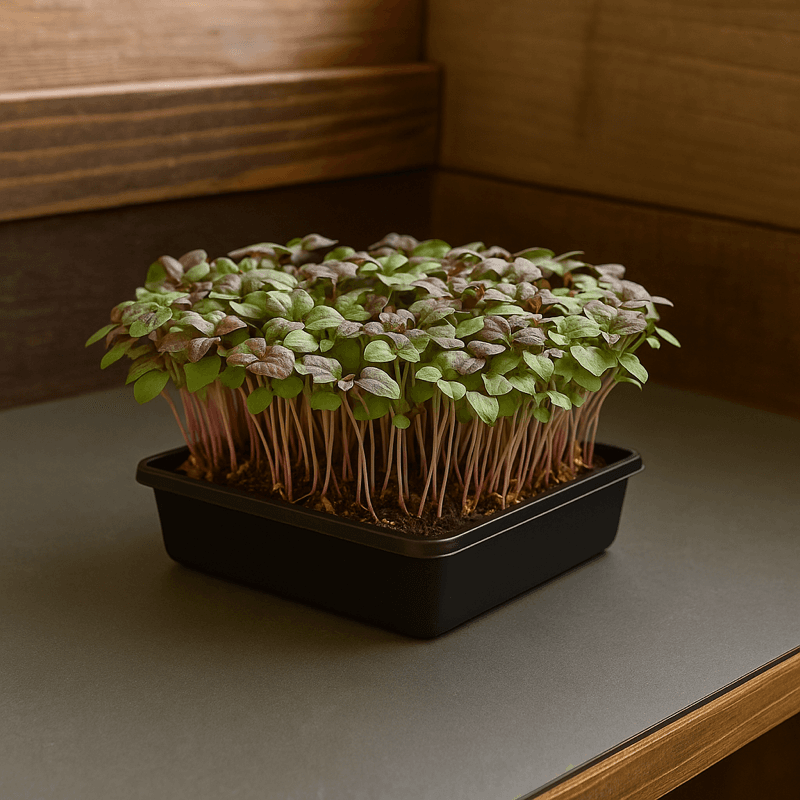 Shiso Microgreens live tray from ChefPax