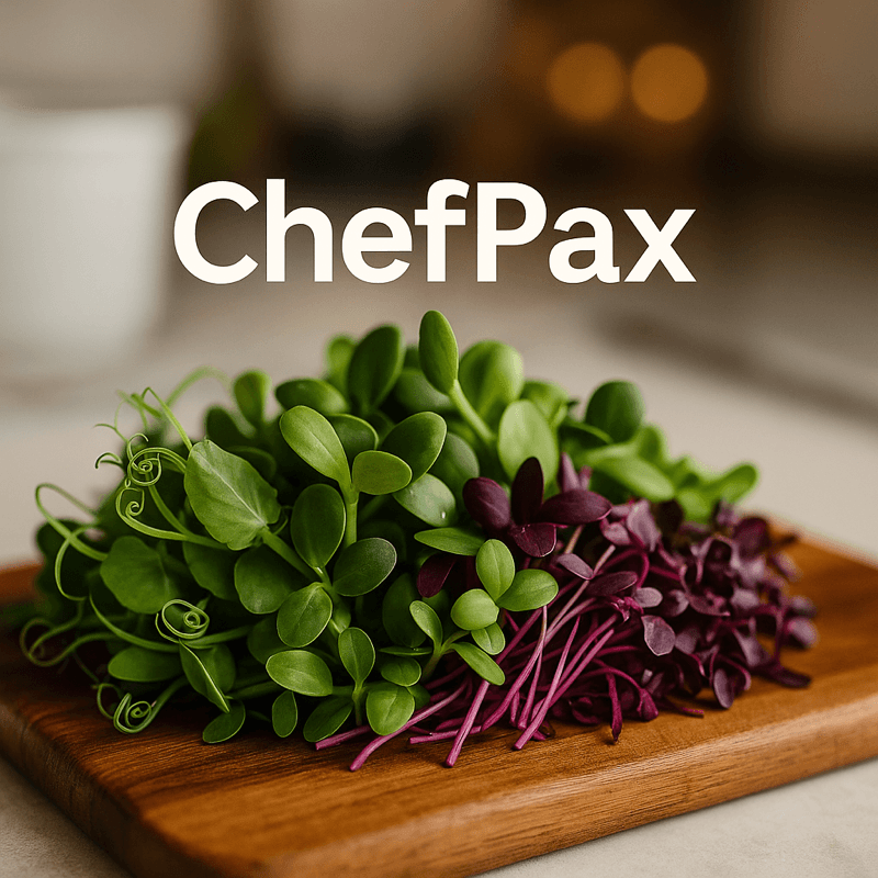 Texsel Greens Microgreens live tray from ChefPax