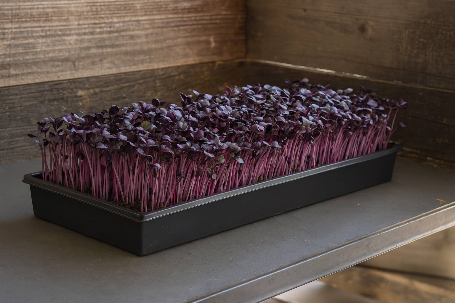 Live Tray — Radish (10×20) microgreens tray - Fresh, locally grown microgreens